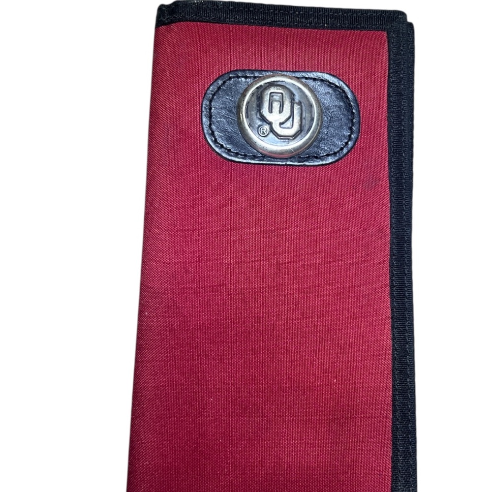 Red and Black Wallet OU fans “Oklahoma University”